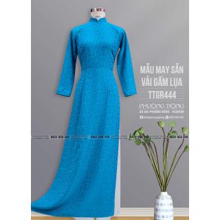 Áo Dài Truyền Thống Gấm Lụa TTGR444